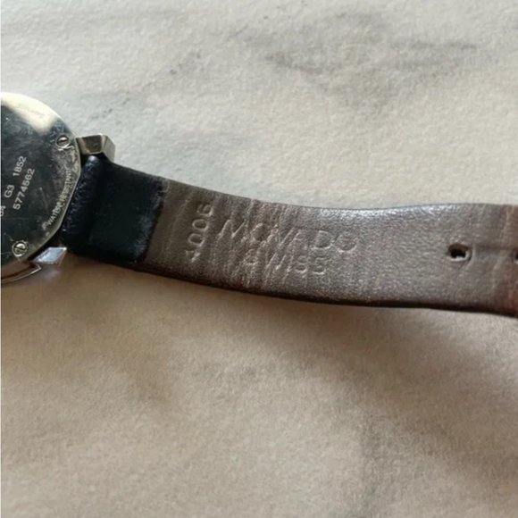 Auc Movado Museum sapphire crystal Ceramic steel, h20 Resistant Leather Watch - Picture 8 of 10